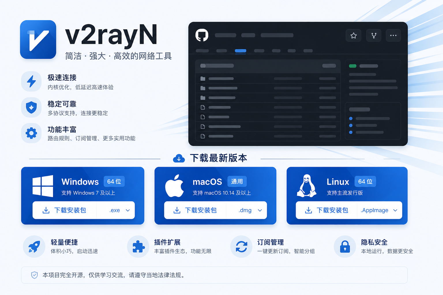 V2RayN Windows客户端视觉展示